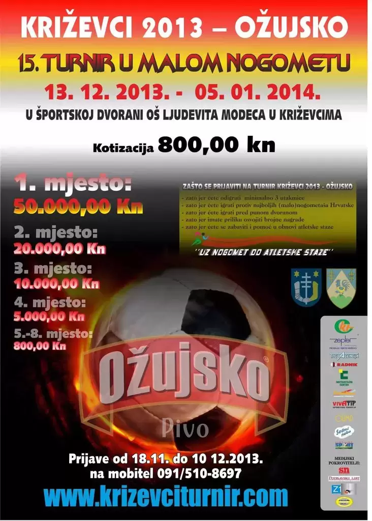 Finale Malonogometnog turnira u Križevcima