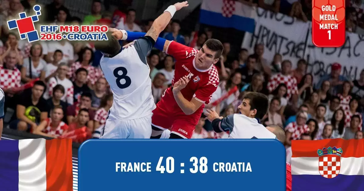 M18 Euro 2016 EHF | Zajednica sportova Koprivničko križevačke zajednice | Hrvatska : Francuska