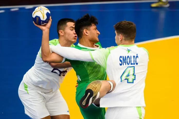 Slovenia vs Iran, 2023 IHF MEN’S JUNIOR (U19) WORLD CHAMPIONSHIP, Koprivnica, Croatia, 11.08.2023, Mandatory Credit © IHF / HRS / kolektiff